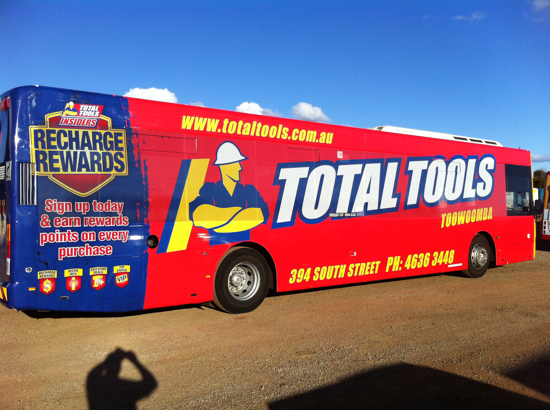 Total Tools Bus Wrap