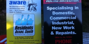 Pair of A-Frame Signs by Douglas Signs