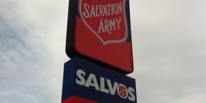 Salvation Army Lightbox Signage
