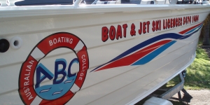 Boat Signage For A Boat Licencing School