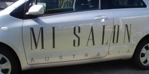 Mia Salon Car Signage
