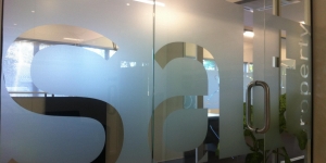 Stylish Frosted Window Graphics